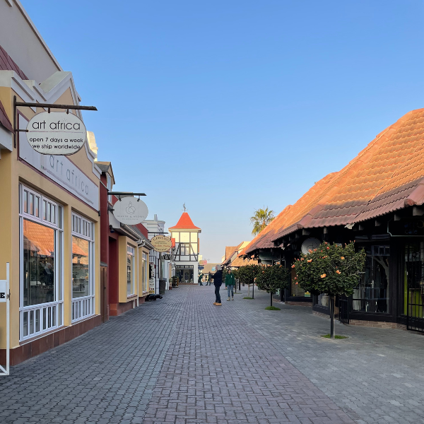 Una via del centro di Swakopmund