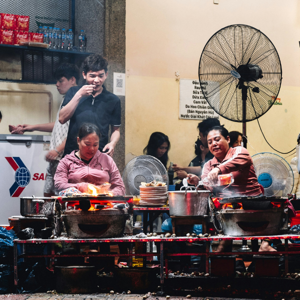 Cucina di strada in Vietnam