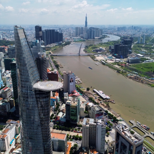 Veduta aerea di Ho Chi Minh City