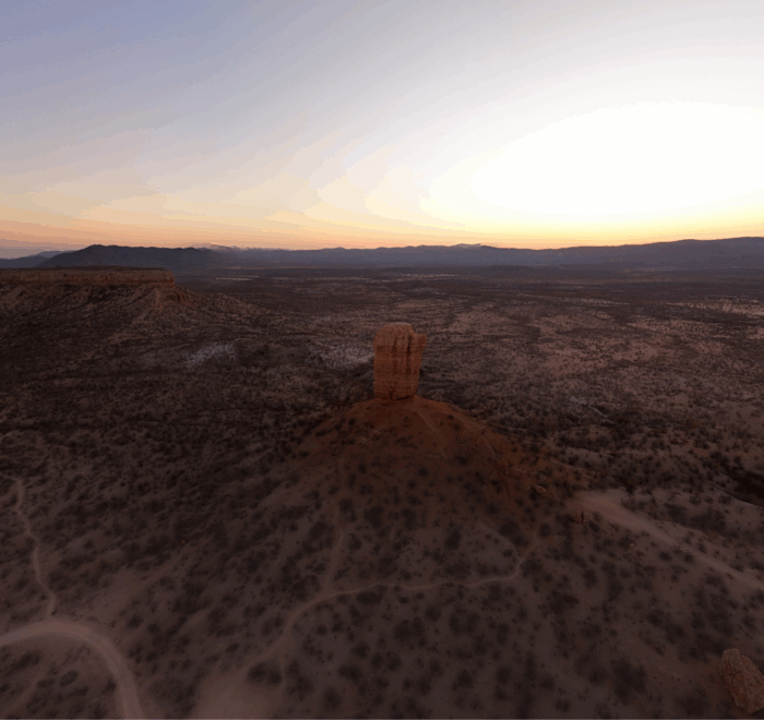 Veduta aerea in Namibia