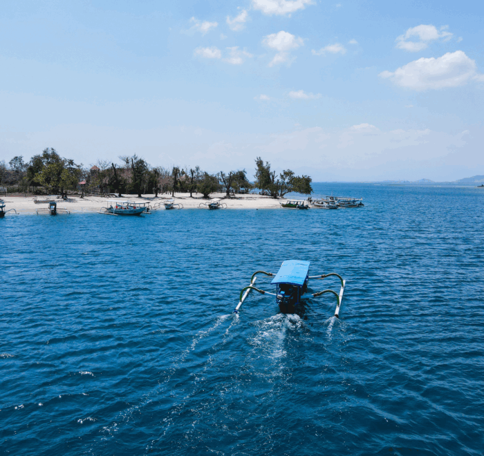 Quando andare a Bali, barca in navigazione