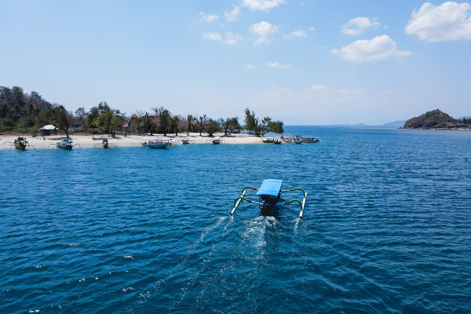 Quando andare a Bali, barca in navigazione