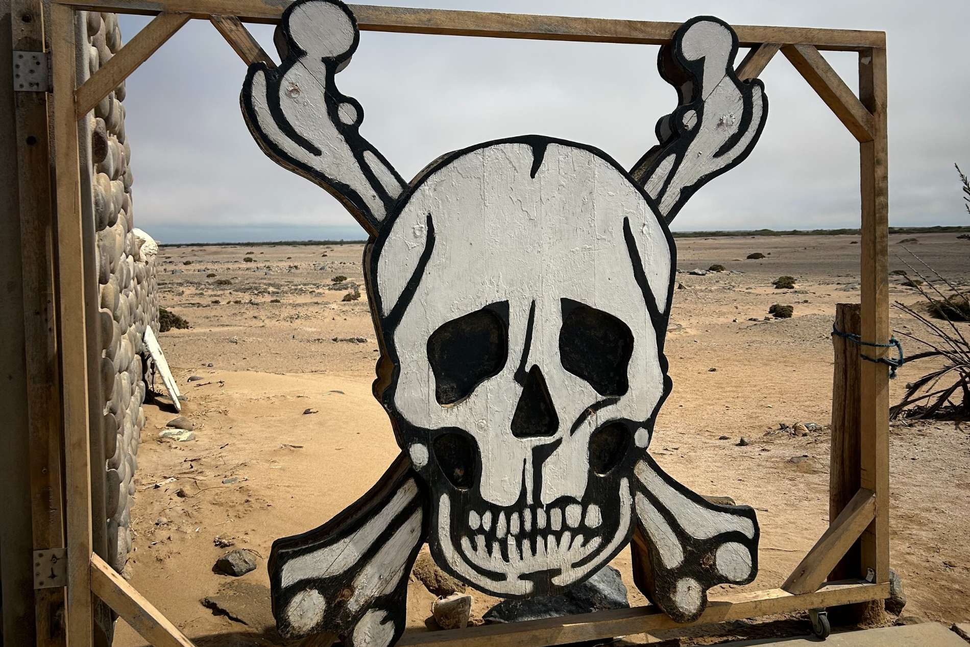 Cancello di entrata Skeleton Coast
