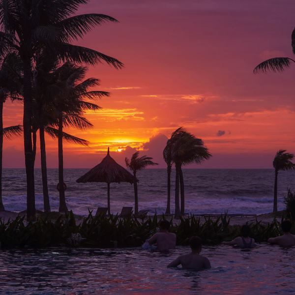 Tramonto sul mare che bagna Phu Quoc