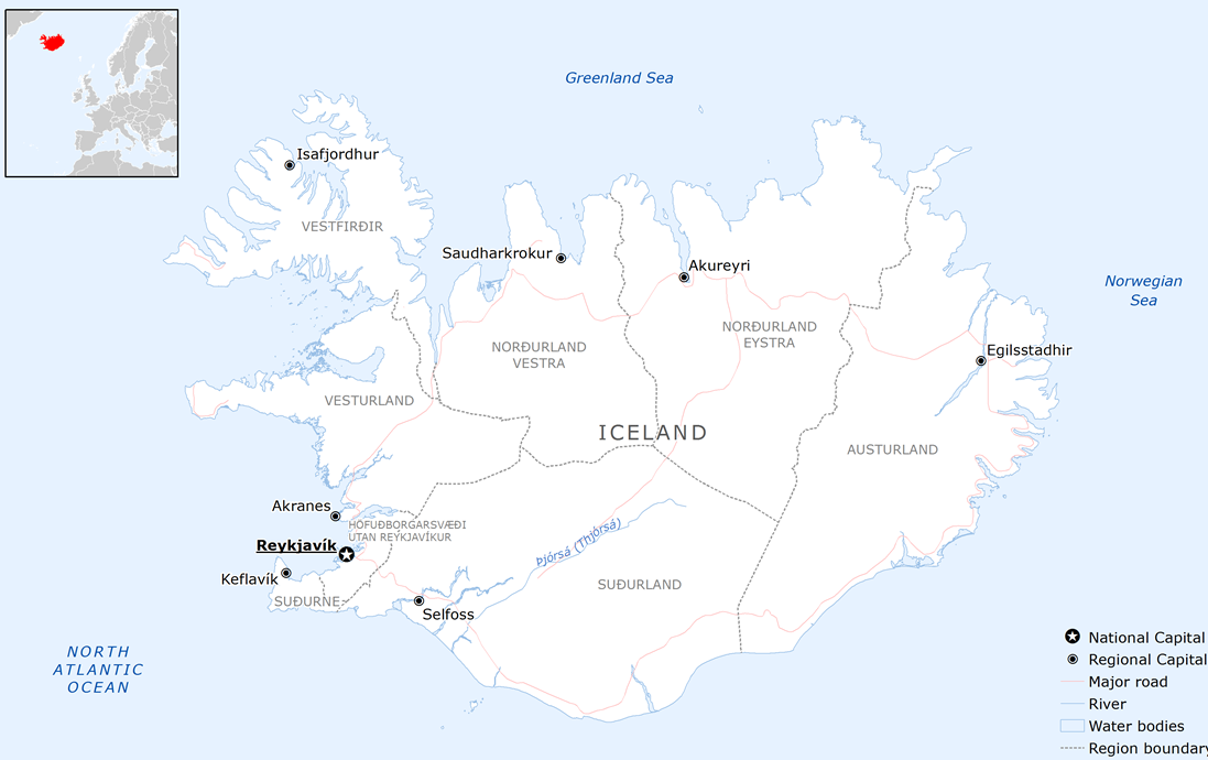 Mappa Islanda