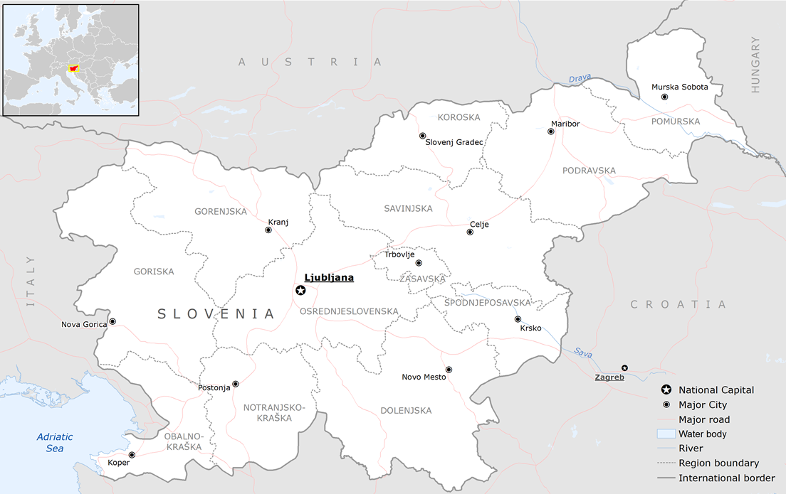 Mappa Slovenia